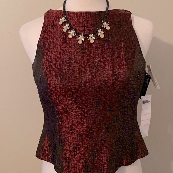 Marie St. Claire Tops - CLEARANCE ✨ Marie St Claire Brocade Beaded Top VTG